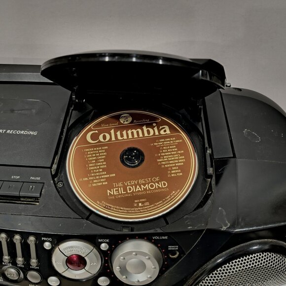 Philips AZ2045 CD Radio Cassette Recorder Boombox w/ Remote Manual WORKS GREAT - Picture 11 of 16